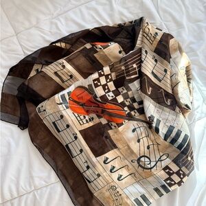 3 items $20
Musical Note Patterned Scarf